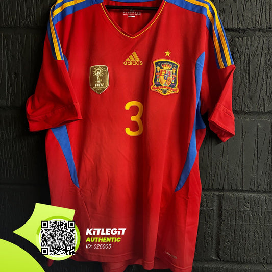 Spain 2010/11 Home Shirt - XL - Pique 3