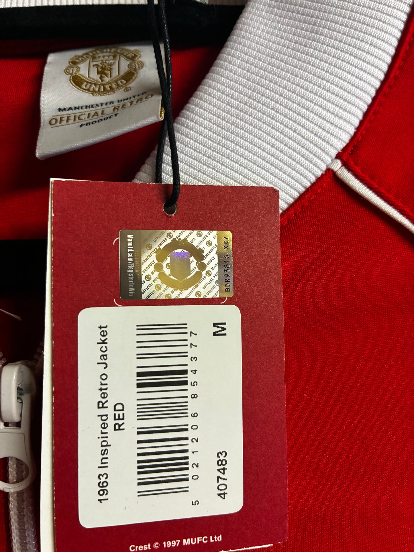 Manchester United Official Retro Jacket - Medium - BNWT
