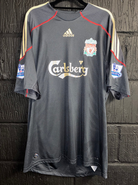 Liverpool 2009/10 Away Shirt - Large - Gerrard #8