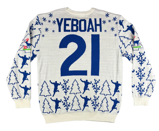 Leeds United Yeboah Christmas Jumper - Medium