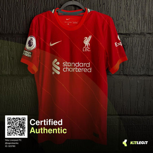 Liverpool 2021/22 Home Shirt - Van Dijk 4 - Medium - Nike DriFit ADV (Player spec)