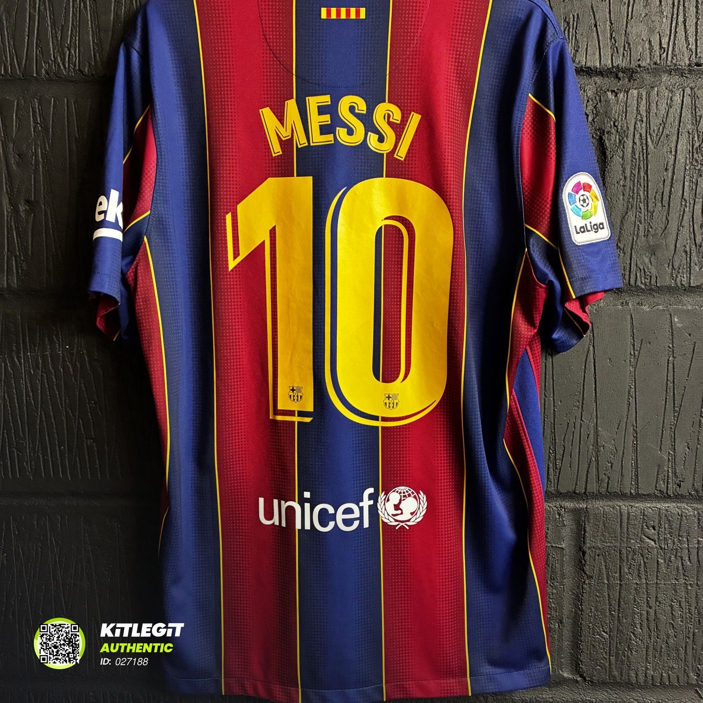 Barcelona 2020/21 Home Shirt - XL - Messi 10