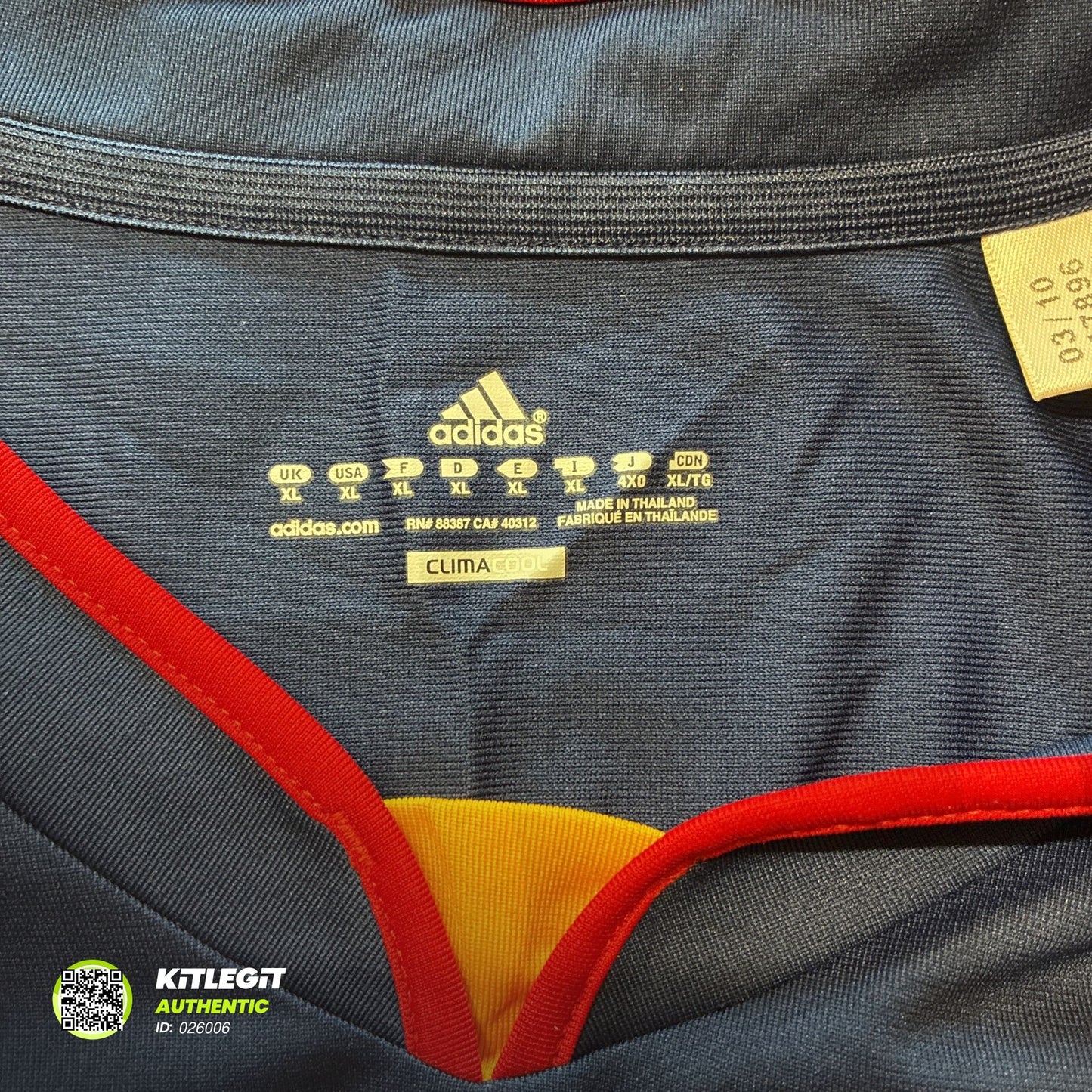 Spain 2010 Away Shirt - XL - Alonso 14