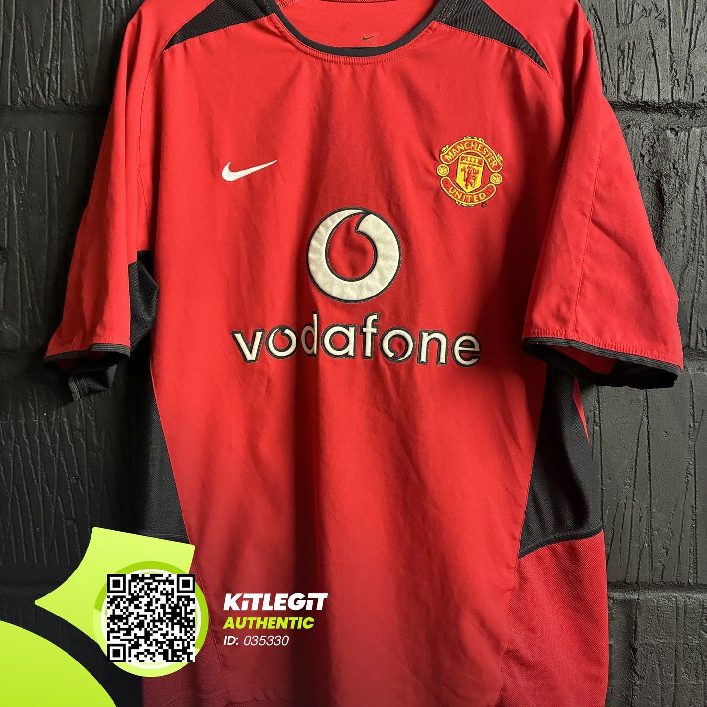 Manchester United 2002/04 Home Shirt - Small - Beckham #7