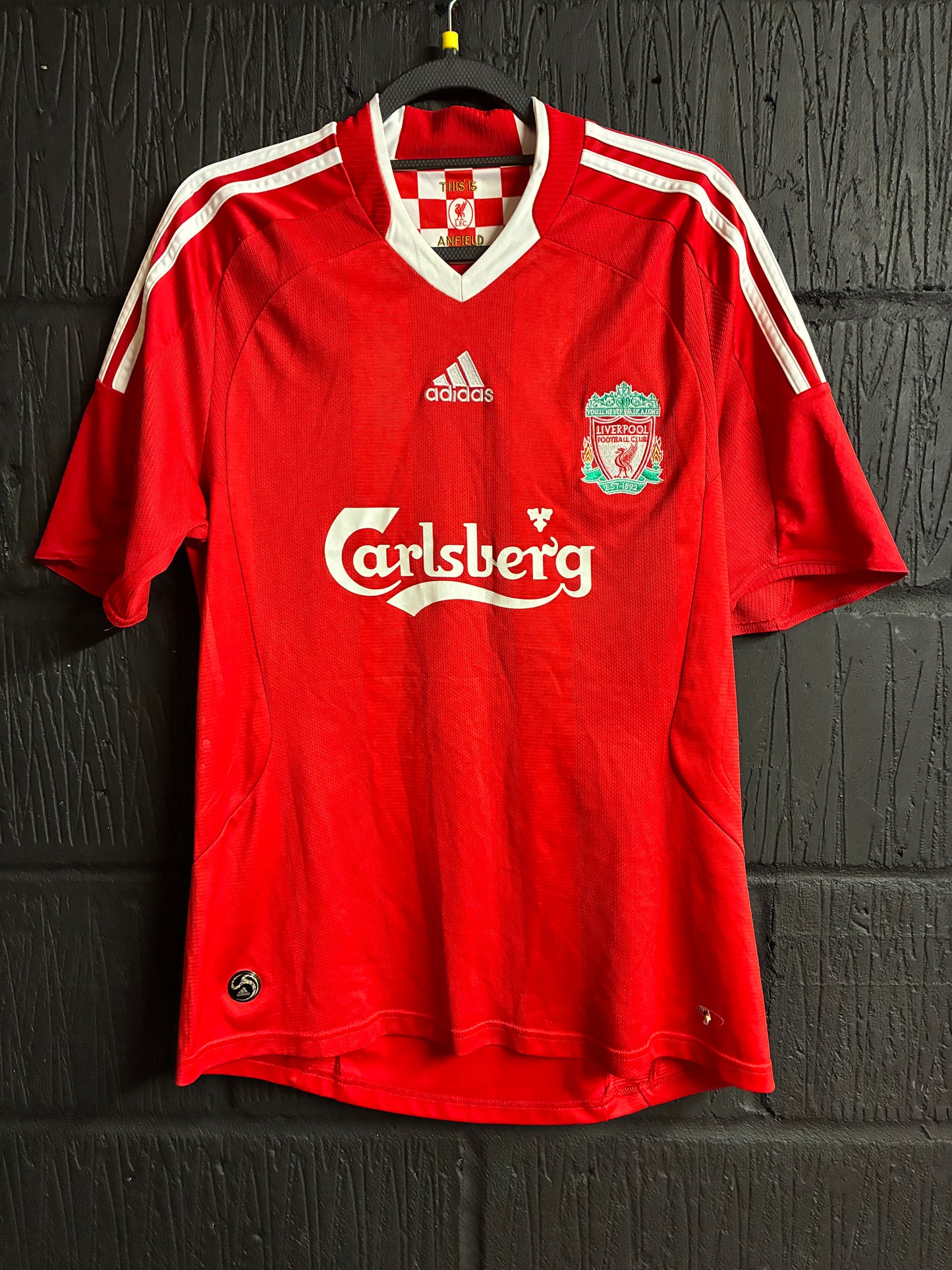 Liverpool 2008/10 Home Shirt - Medium - Gerrard #8