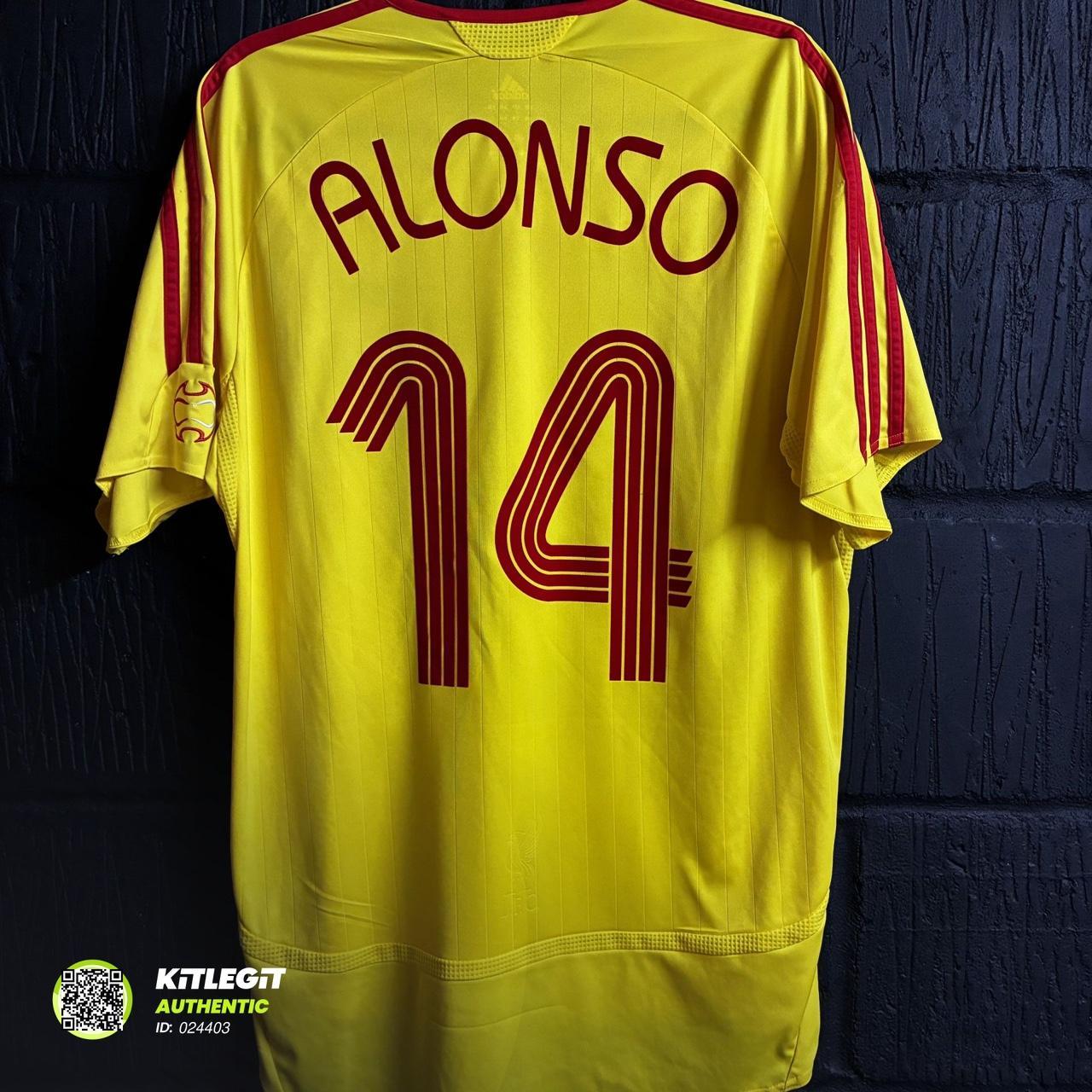 Liverpool 2006/07 Away Shirt  - Alonso 14 - Large