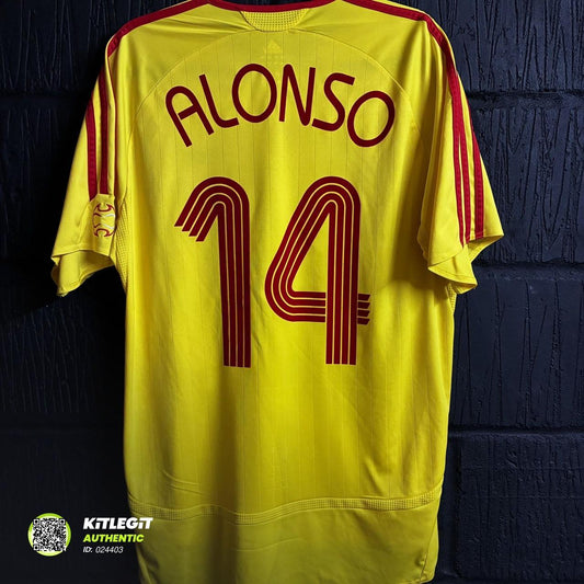 Liverpool 2006/07 Away Shirt  - Alonso 14 - Large