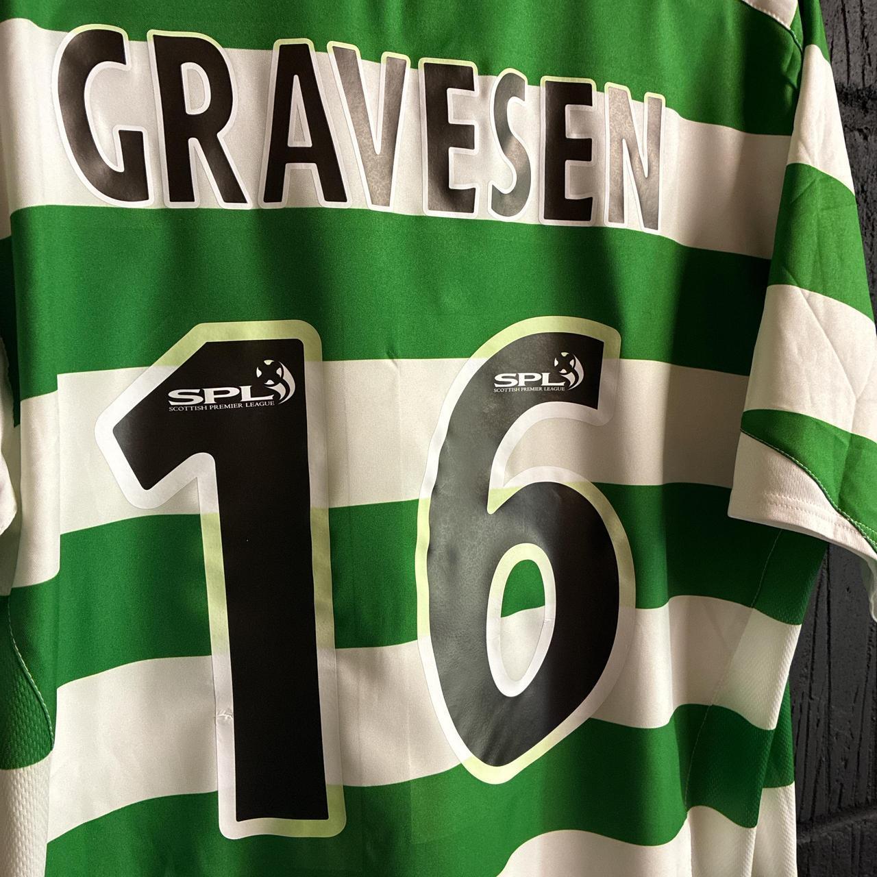 Celtic 2005/07 Home Shirt  - 16 Gravesen - Large