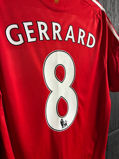 Liverpool 2008/10 Home Shirt - Medium - Gerrard #8