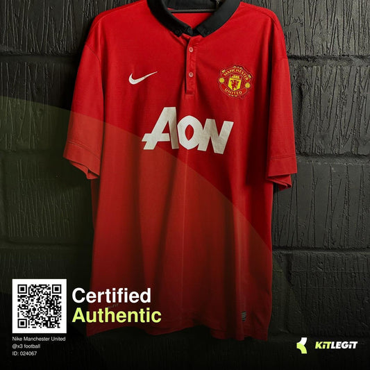 Manchester United 2013/14 Home Shirt  - Van Persie 20 - XXL