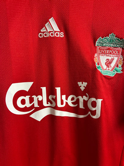 Liverpool 2008/10 Home Shirt - Large - Gerrard #8 Champions League