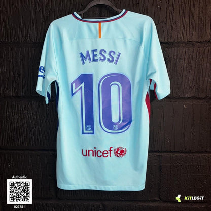 Barcelona 2017/18 Away Shirt  - Medium - Messi 10
