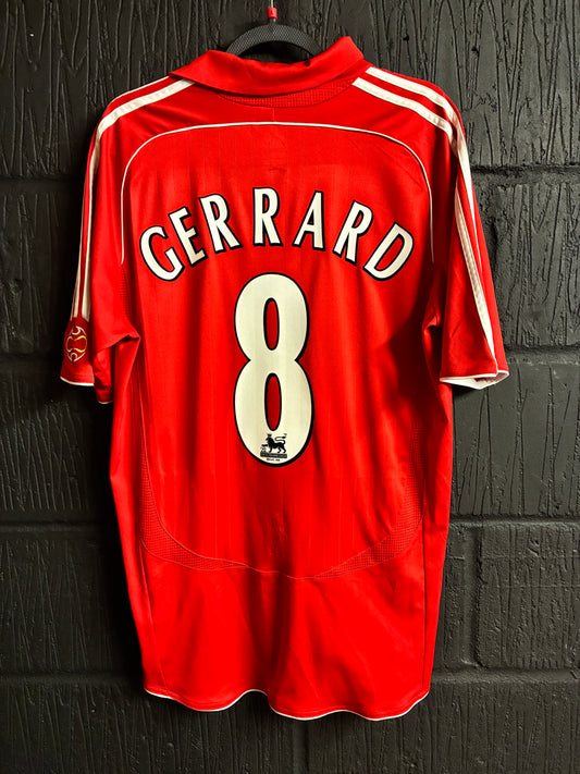 Liverpool 2006/07 Home - Large - Gerrard #8 - Please Read Description