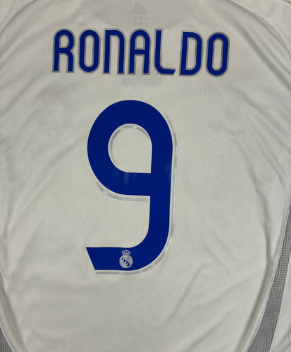 Real Madrid 2006/07 Home Shirt | Ronaldo #9 | Large