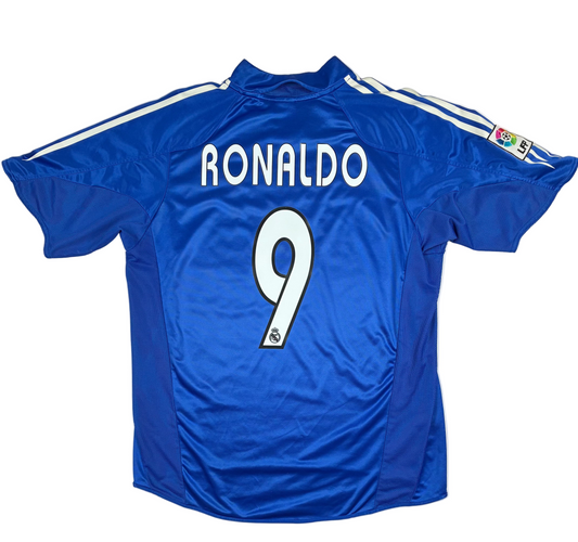 Real Madrid 2004/05 3rd Shirt | Ronaldo #9 | Large