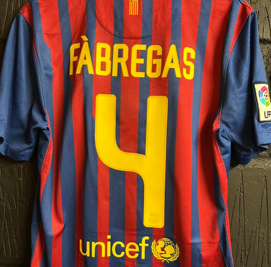 Barcelona 2011/12 Home Shirt - Small - Fabregas 4