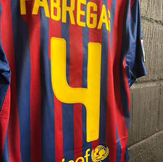Barcelona 2011/12 Home Shirt - Small - Fabregas 4