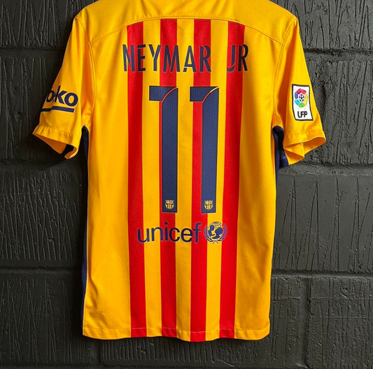Barcelona 2015/16 Away Shirt - Small - Neymar 11