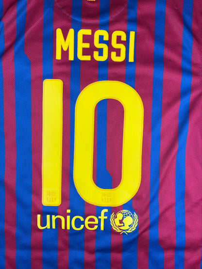 Barcelona 2011/12 Home Shirt | Large | Messi #10