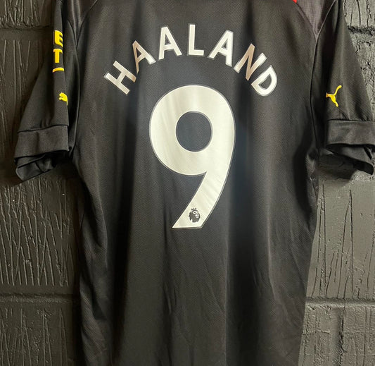 Manchester City 2022/23 Away Shirt - Large - Haaland 9