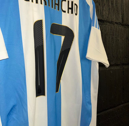 Argentina 2024 Home Shirt - Large - Garnacho