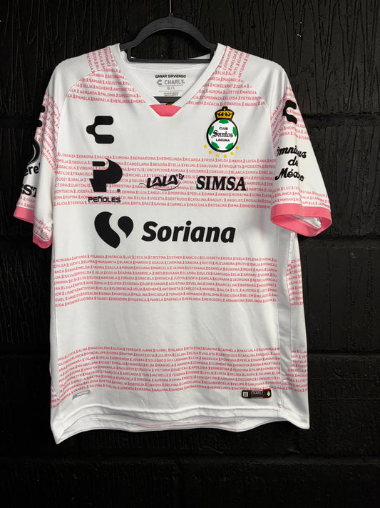 Santos Laguna 2020/21 Pink October Shirt - Large
