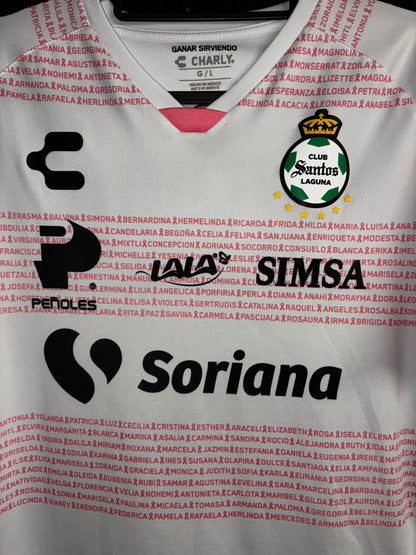 Santos Laguna 2020/21 Pink October Shirt - Large