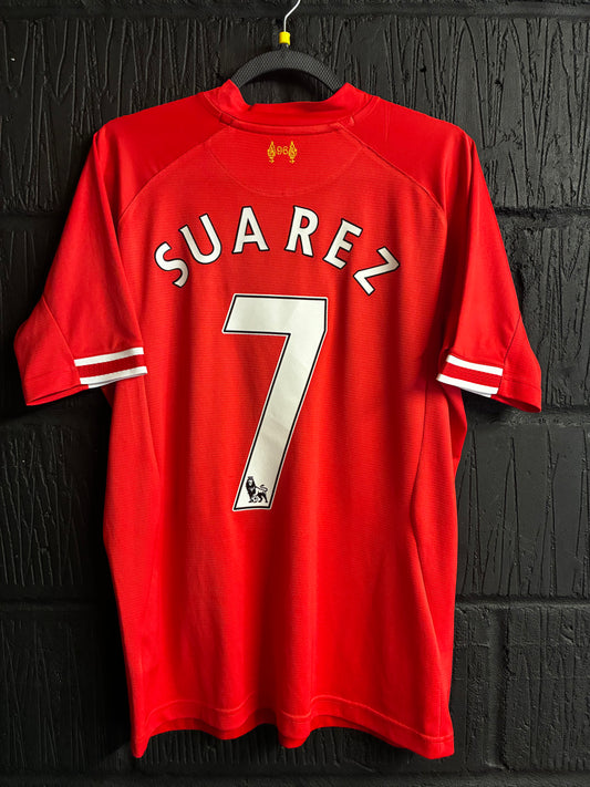 Liverpool 2013/14 Home Shirt - Medium - Suarez 7