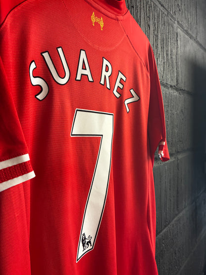 Liverpool 2013/14 Home Shirt - Medium - Suarez 7