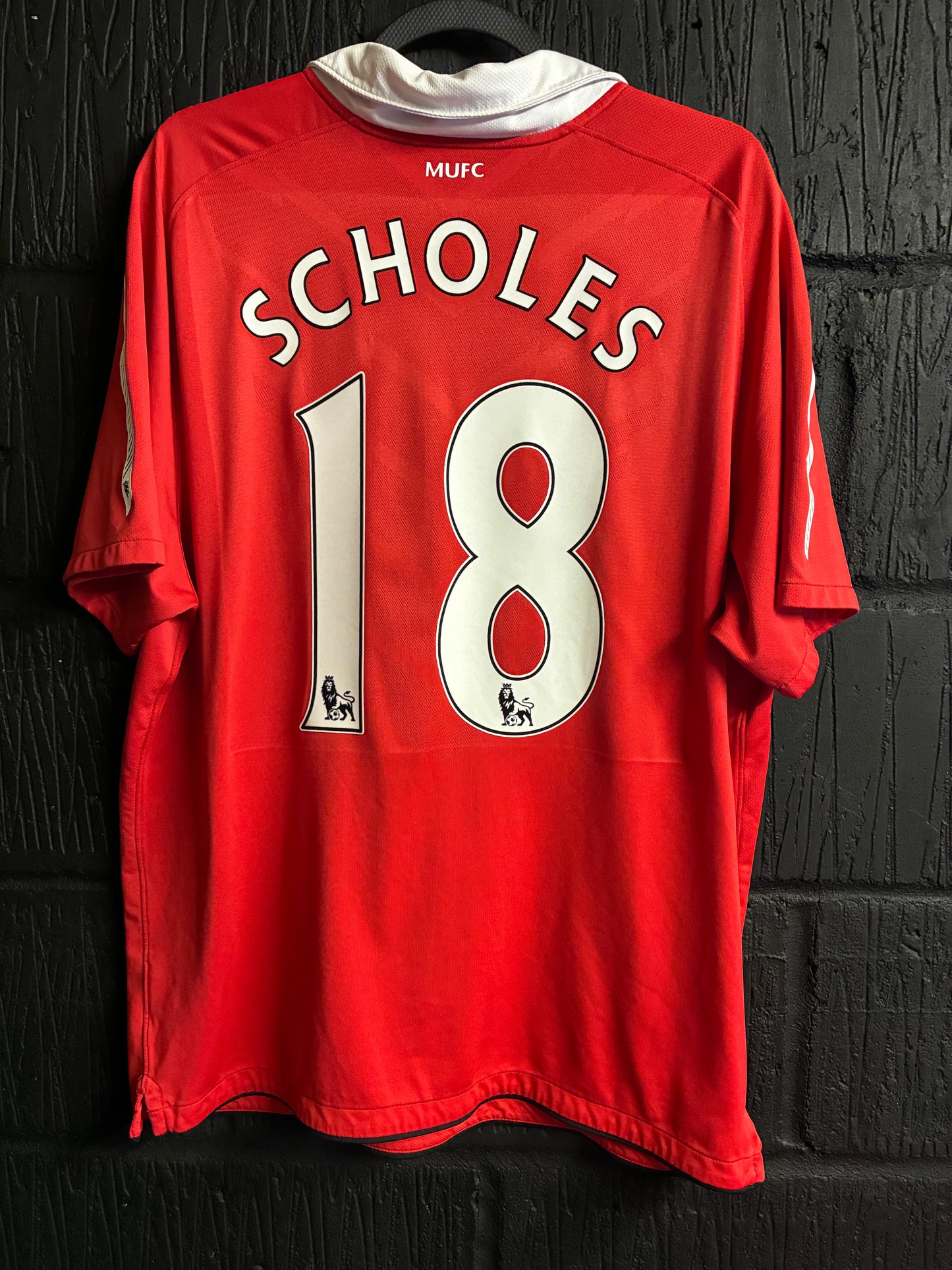 Manchester United 2010/11 Home - XL - Scholes 18