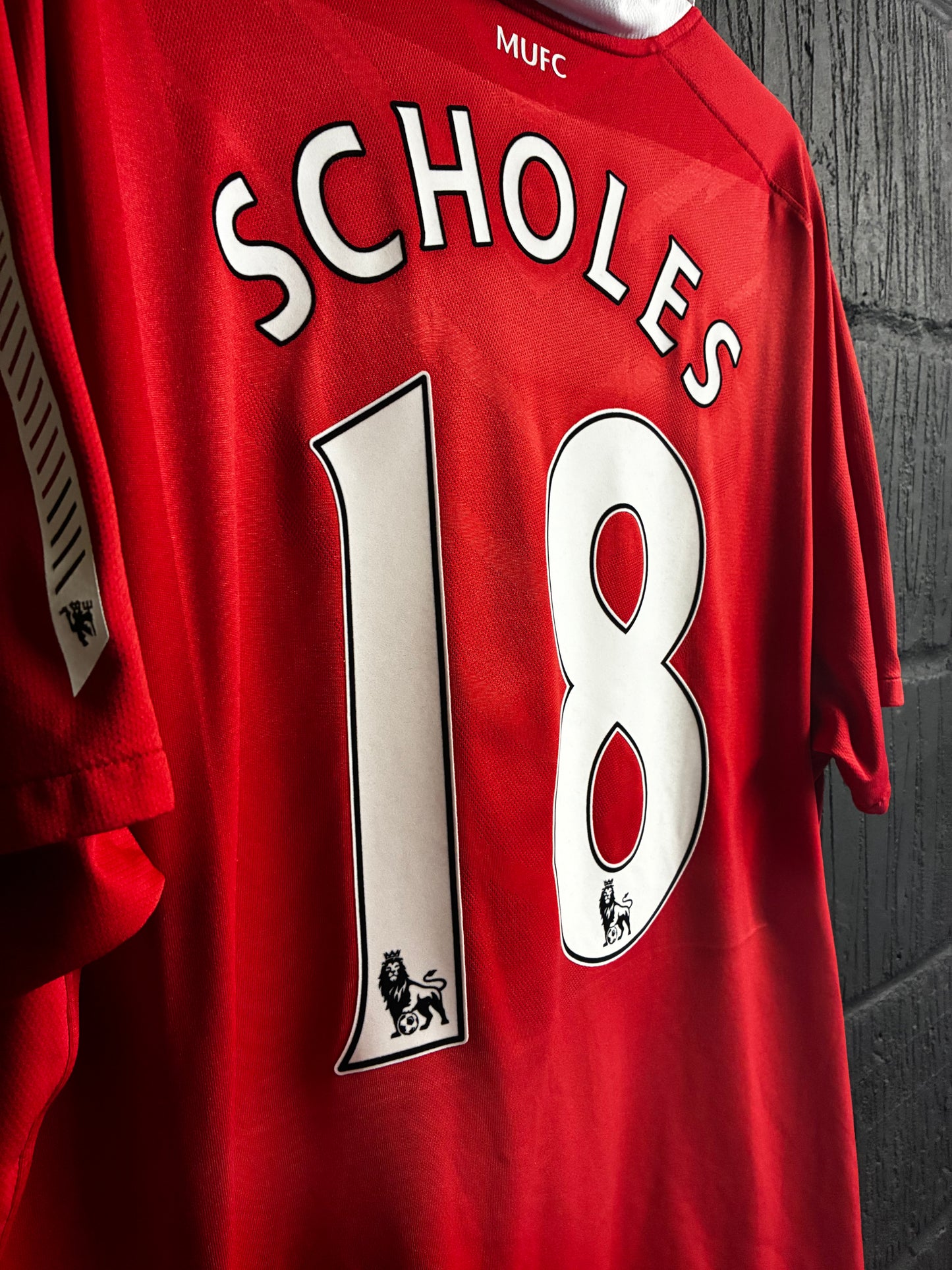 Manchester United 2010/11 Home - XL - Scholes 18