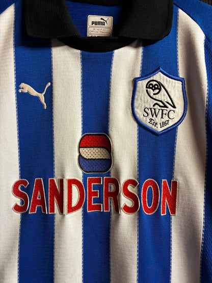 Sheffield  Wednesday 1999/00 Home - Medium Boys (26-28”)