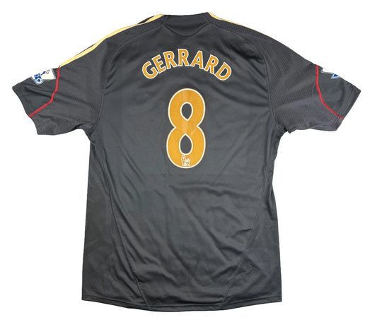Liverpool 2009/10 Away Shirt | Large | Gerrard #8