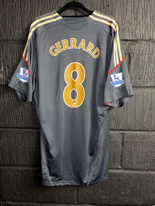Liverpool 2009/10 Away Shirt | Large | Gerrard #8