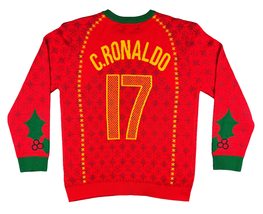Portugal Ronaldo Christmas Jumper - Medium