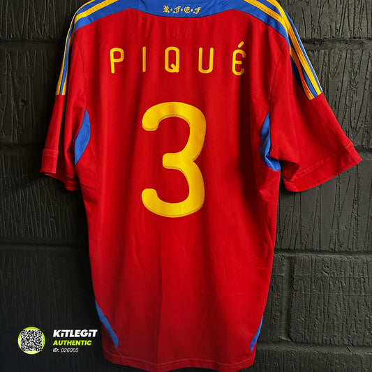 Spain 2010/11 Home Shirt - XL - Pique 3