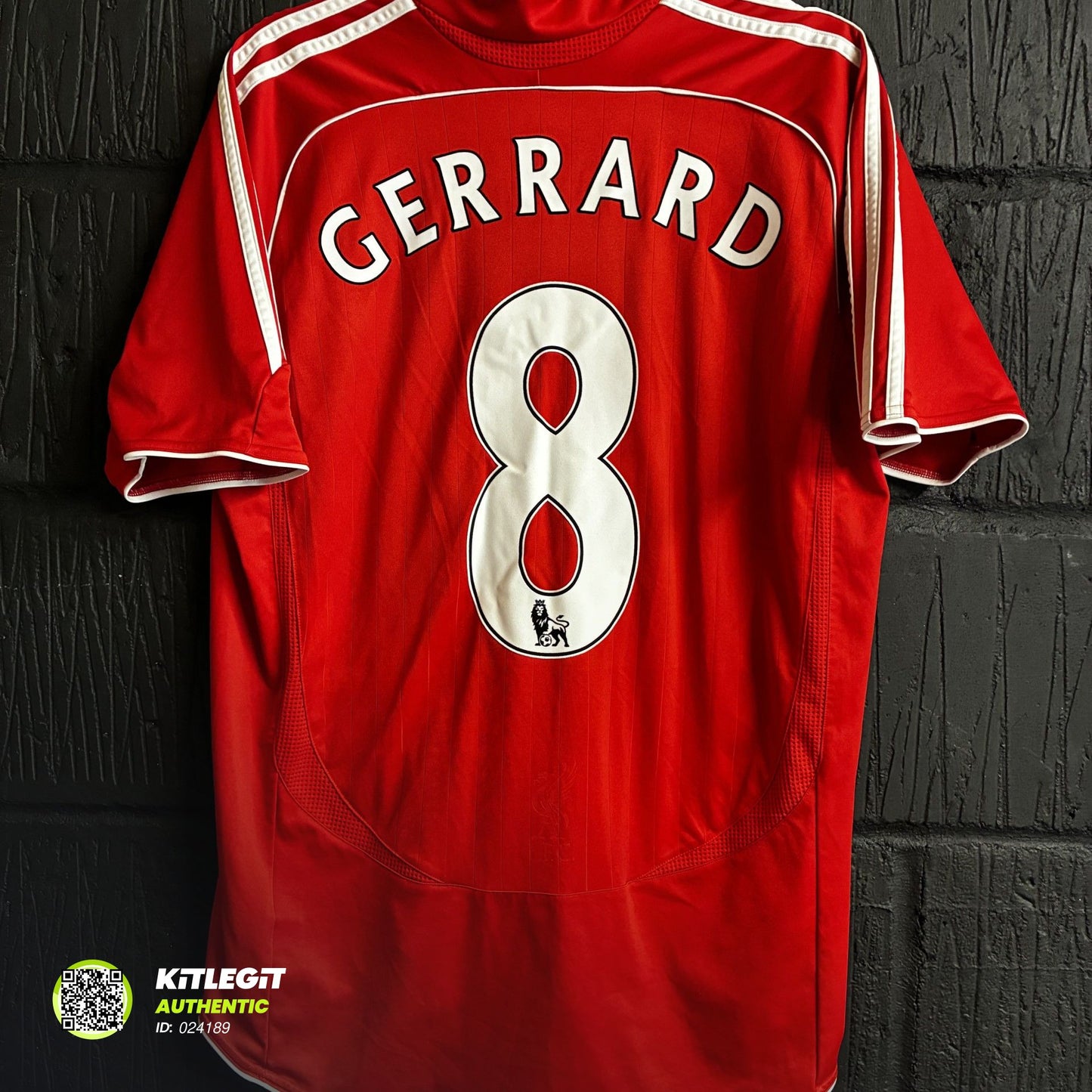 Liverpool 2006/08 Home Shirt - Large - Gerrard 8