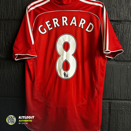 Liverpool 2006/08 Home Shirt - Large - Gerrard 8
