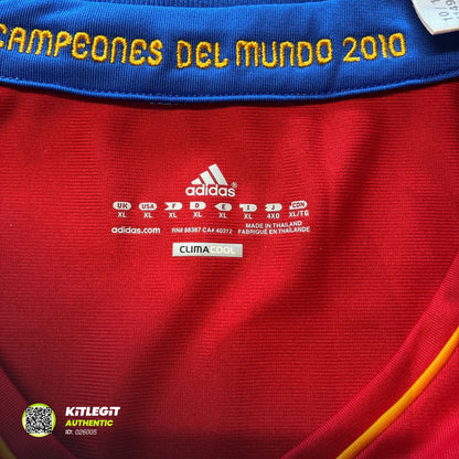 Spain 2010/11 Home Shirt - XL - Pique 3